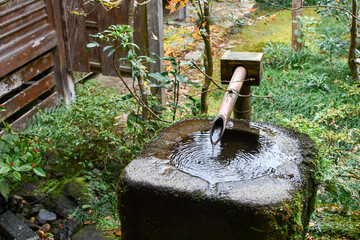 京都 大原 三千院 清浄水	