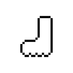 Fototapeta premium shoe pixel art for your needs