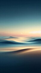 Fototapeta premium Minimalistische Landschaft für Bildschirmhintergründe