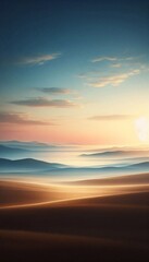 Obraz premium Minimalistische Landschaft für Bildschirmhintergründe