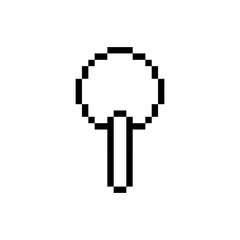 Fototapeta premium tree plant outline pixel art