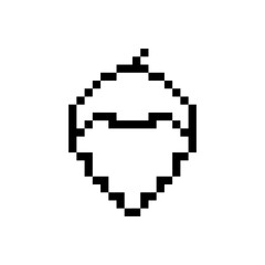 Obraz premium acorn plant food pixel art