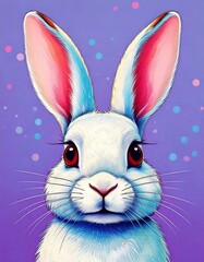 Fototapeta premium easter bunny rabbit illustration