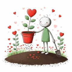 child with heart