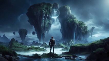 Obraz premium 4k illustration immersive wallpaper background