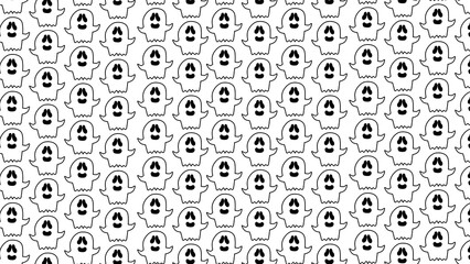 Halloween pattern background illustration of ghost 