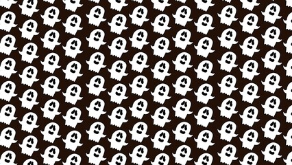 Halloween pattern background illustration of ghost 