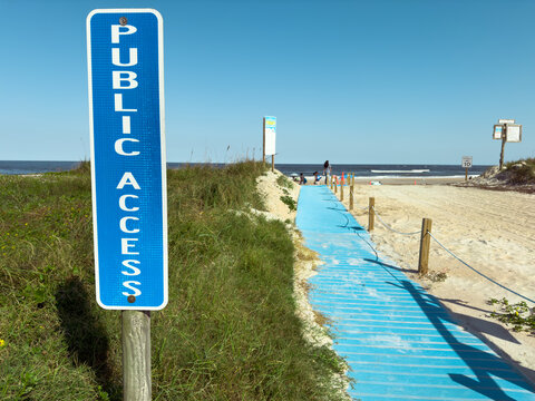 Accessibility Mat on Beach