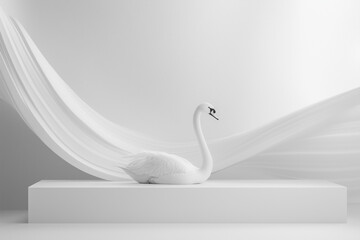 Dreamy and Elegant White Swan Concept