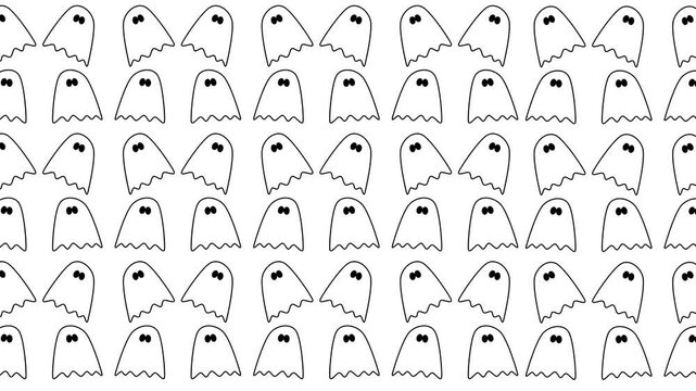 Halloween pattern background illustration of ghost 