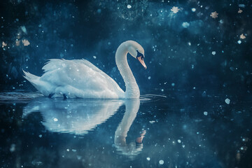 Dreamy and Elegant White Swan Concept