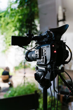 Camera Capturing an Outdoor Conference