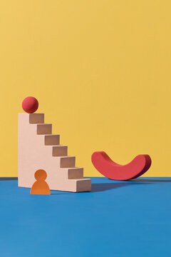 Paper ship for shortcut way of success in business growth concep