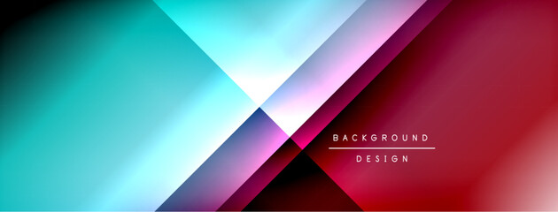 Colorful gradient with lines made of shadow and light. Creative background