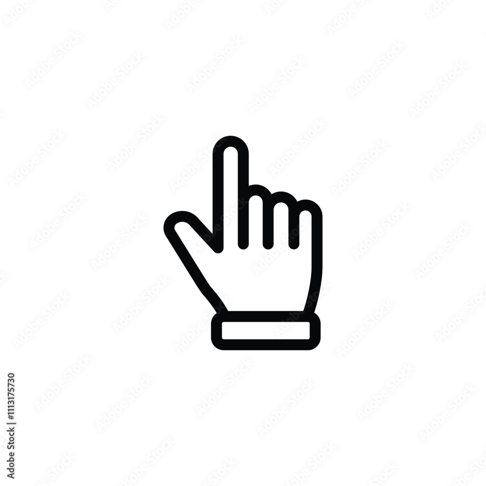 Poster hand pointer icons. pointer click icon vector