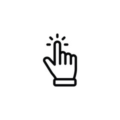 Hand pointer icons. Pointer click icon vector	