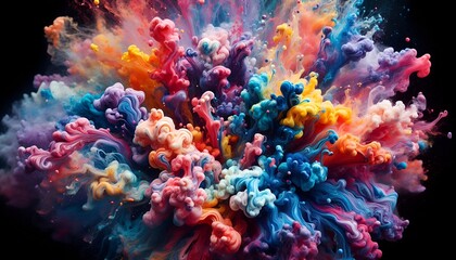 Fototapeta premium colours explosion