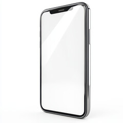 Blank smartphone screen with sleek design and modern aesthetics