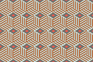 handmaed  design art pattern fabric tile 