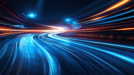 Abstract Speed: A Symphony of Light and Motion