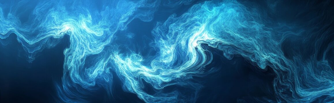 Classic Blue Abstract trianglify Generative Art background illustration  - ai