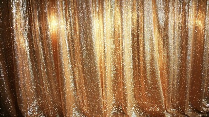 Luxurious golden glitter curtain for weddings birthdays and new year's eve celebrations in a warm ambiance