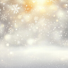 A close-up view of delicate snowflakes on a bright background, perfect for winter or holiday themed designs