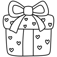 ULine drawing of Santa and Christmas decorationsntitled Artwork