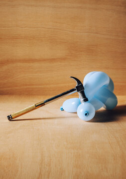 Tools and balloons.