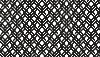 Unique Black Geometric Seamless Pattern