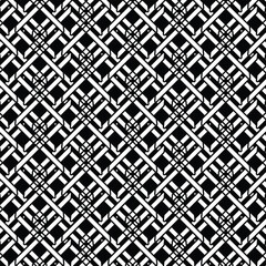 Black Geometric Seamless Pattern