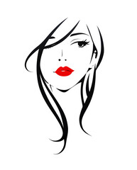 minimalist illustration of a woman