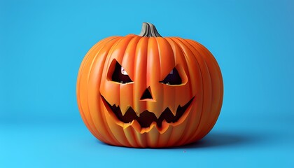 jack o lantern on a blue background