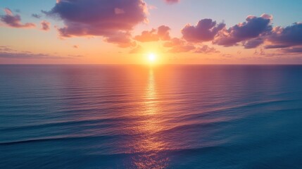 Obraz premium USA, Florida, Boca Raton, Sun rising above sea