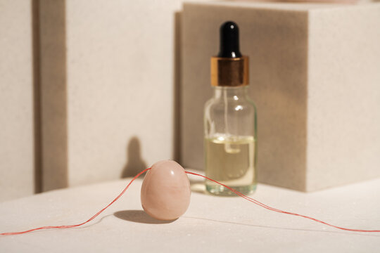 Rose Quartz Yoni Egg And A Essential Oil