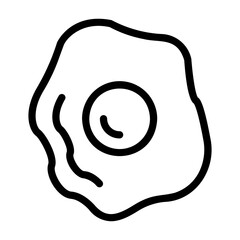 fried egg Line Icon