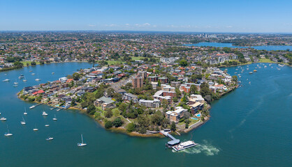 The Sydney suburb of Chiswick on the Parramatta river.