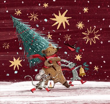 Christmas holidays card