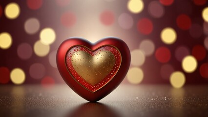 Fototapeta premium heart with bokeh