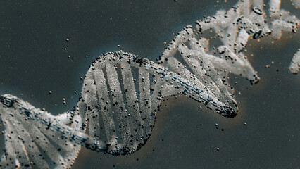 DNA strands captured in detail using macro photography