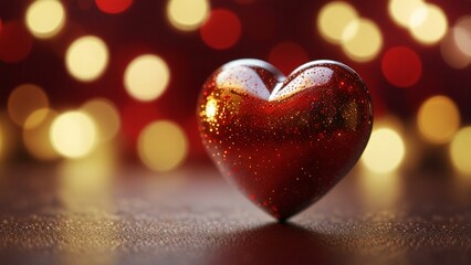 Fototapeta premium heart on a dark background