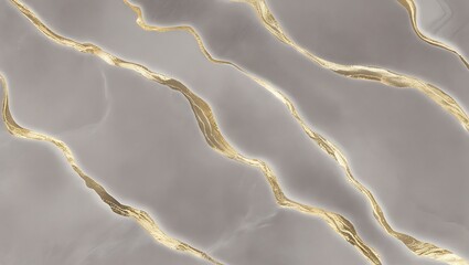 Abstract Gray Background With Golden Lines
