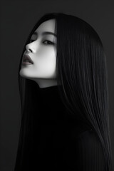 Sleek and Polished: A Refined Straight Hair Styling for Natural Elegance