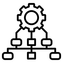 Obraz premium Process Mapping Icon
