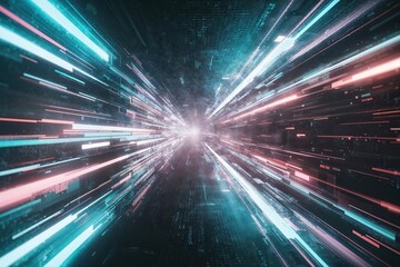 Cyberpunk Dreamscape Ethereal Digital Noise Glitch Overlay Pattern