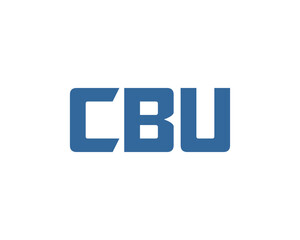 Fototapeta premium CBU logo design vector template. CBU