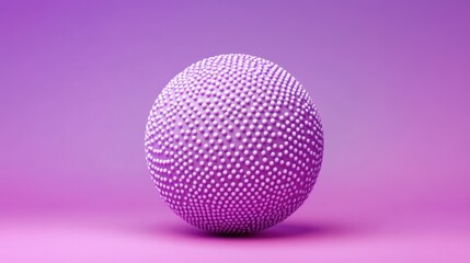 Fototapeta premium A textured purple sphere covered in small white dots.