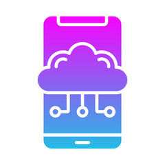 Mobile Cloud Icon