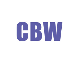 CBW logo design vector template. CBW