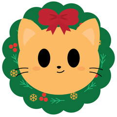 orange cat Christmas background,
cute festive cat wallpaper,
holiday cat illustrations,
Christmas orange tabby scene,
cat with Santa hat clip art,
adorable Christmas kitten,
festive cat and gifts